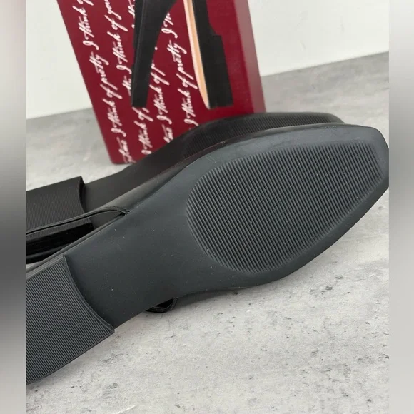 Kensie Felice Women's Shoes Black Slingback Flats Size 7.5 New In Box - Picture 4 of 5